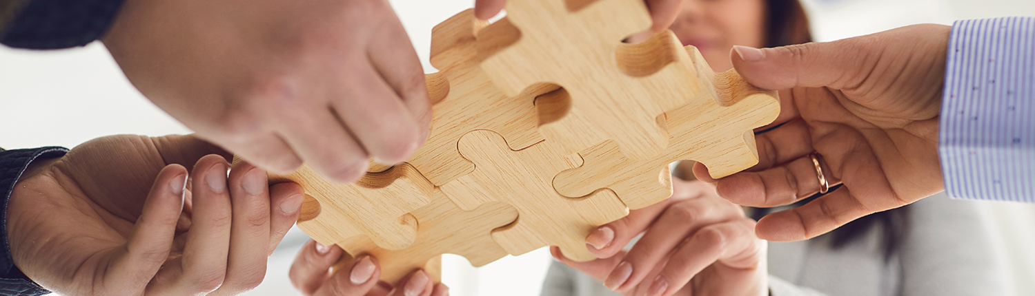 Concept of partnership creative work startup teamwork team business people.